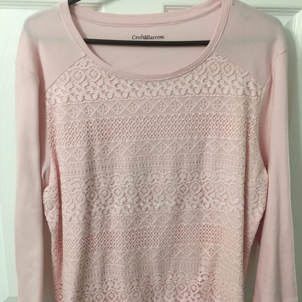 CROFT & BARROW 3/4 LENGTH SLEEVE XL